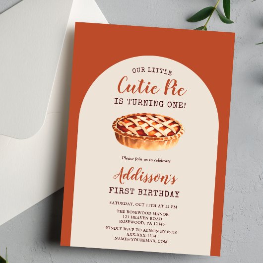 Herfst eerste verjaardag kaart