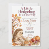 Herfst Egeltje Baby Shower Kaart (Voorkant)