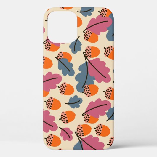 Herfst eik: bladeren en eikels patroon Case-Mate iPhone case (Achterkant)