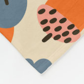 Herfst eik: bladeren en eikels patroon fleece deken (Hoek)