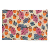 Herfst eik: bladeren en eikels patroon kussensloop (Achterkant)