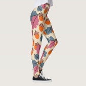 Herfst eik: bladeren en eikels patroon leggings (Rechts)