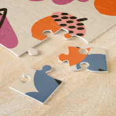 Herfst eik: bladeren en eikels patroon legpuzzel (Zijkant)
