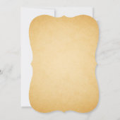 Herfst eikel eikenbladeren krans bruiloft uitnodig kaart (Achterkant)