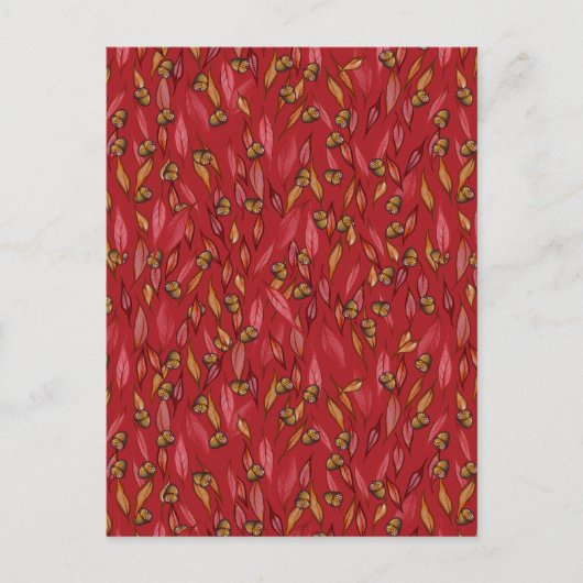 Herfst Eikels Briefkaart (Voorkant)