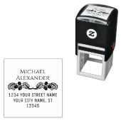 Herfst Eikels Loof Naam Retouradres W.1#2 Zelfinktende Stempel (In situ)