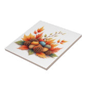 Herfst eikels tegeltje (Zijkant)