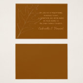 Herfst eiken blad bruiloft liefdadigheid gunst Kaa Visitekaartje (Voorkant /achterkant)