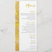 Herfst eiken bladeren bruiloft menu (Voorkant)