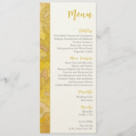 Herfst eiken bladeren bruiloft menu