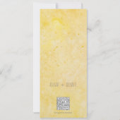 Herfst eiken bladeren bruiloft RSVP QR-code Kaart (Achterkant)