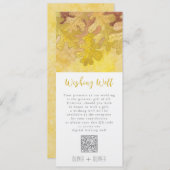 Herfst eiken bladeren bruiloft wens goed QR code Kaart (Voorkant / Achterkant)