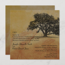 Herfst Eiken Boom en String Lights Bruiloft