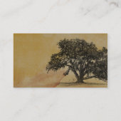 Herfst eiken boom string lichten bruiloft plaats k plaatskaartje (Achterkant)