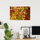 Herfst Eiken Tapijt Poster (Thuiskantoor)