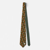 Herfst Eikenblad & Eikel Monogram Herfst Stropdas (Voorkant)