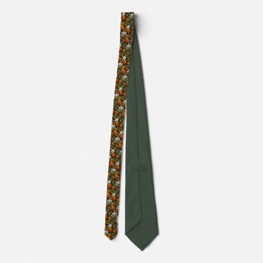 Herfst Eikenblad & Eikel Monogram Herfst Stropdas (Achterkant)