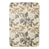  Herfst eikenblad | Elegant blauw en goud Badmat (Voorkant Verticaal)