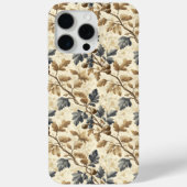  Herfst eikenblad | Elegant blauw en goud Case-Mate iPhone Case (Achterkant)