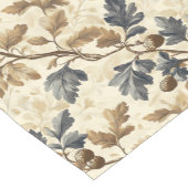  Herfst eikenblad | Elegant blauw en goud Korte Tafelloper (Hoek)