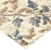  Herfst eikenblad | Elegant blauw en goud Tafelkleed (Gekanteld)