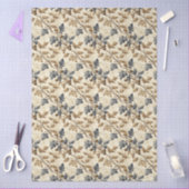  Herfst eikenblad | Elegant blauw en goud Tissuepapier (Craft)