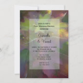 Herfst Eikenblad Hydrangea Borrel na de Bruiloft Kaart (Voorkant)