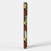 Herfst Eikenblad Patroon in Wijnrood en Geel Case-Mate iPhone Case (Achterkant / Rechts)