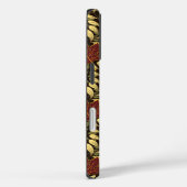 Herfst Eikenblad Patroon in Wijnrood en Geel Case-Mate iPhone Case (Achterkant / Rechts)