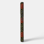 Herfst Eikenblad Patroon in Wijnrood en Geel Case-Mate iPhone Case (Achterkant / Links)