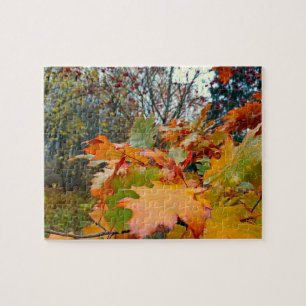 Herfst Eikenbladeren & Bessen Op Maat Legpuzzel