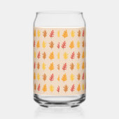 Herfst eikenbladeren blikvorm glas (Rechts)