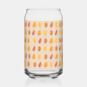 Herfst eikenbladeren blikvorm glas (Links)