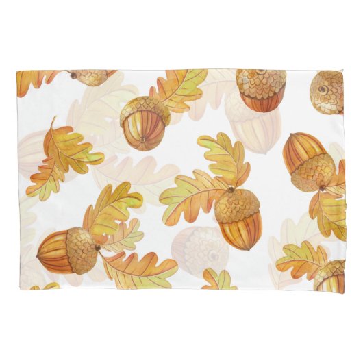 Herfst eikenbladeren: kleurrijk patroon. kussensloop (Voorkant)
