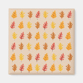 Herfst eikenbladeren magneet (Voorkant)