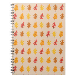 Herfst eikenbladeren notitieboek