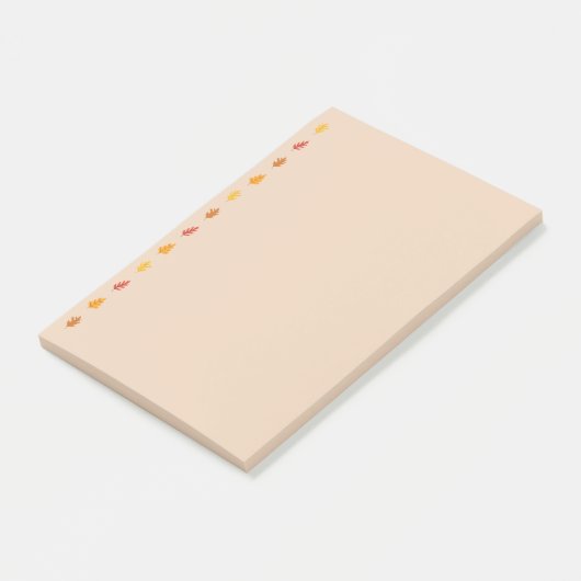 Herfst eikenbladeren post-it® notes (Schuin)