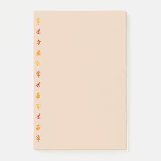 Herfst eikenbladeren post-it® notes (Voorkant)