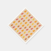 Herfst eikenbladeren servet (Hoek)