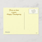 Herfst Eikenbladeren Thanksgiving Ansichtkaart Feestdagenkaart (Achterkant)