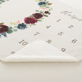 Herfst Elegance Baby Milestone Sherpa Deken (3/4)