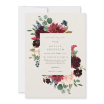 Herfst Elegance Baby shower Uitnodiging