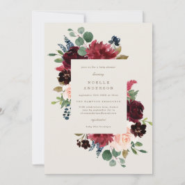 Herfst Elegance Baby shower Uitnodiging