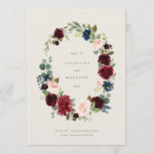 Herfst Elegance Bewaar de datum Menu (Voorkant)