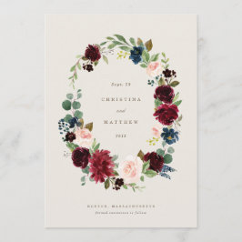 Herfst Elegance Bewaar de datum Menu