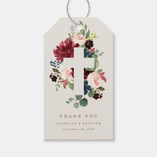 Herfst Elegance Dank u Label Cadeaulabel (Voorkant)