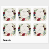 Herfst Elegance Dank u Sticker Label (Vel)