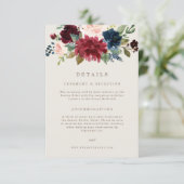 Herfst Elegance Details Kaart (Staand voorkant)