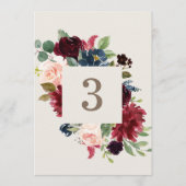 Herfst Elegance Tabelnummers Menu (Voorkant)