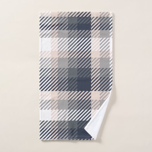 Herfst Elegant Gray & Taupe Modern Farmhouse Pset Bad Handdoek (Handdoek)